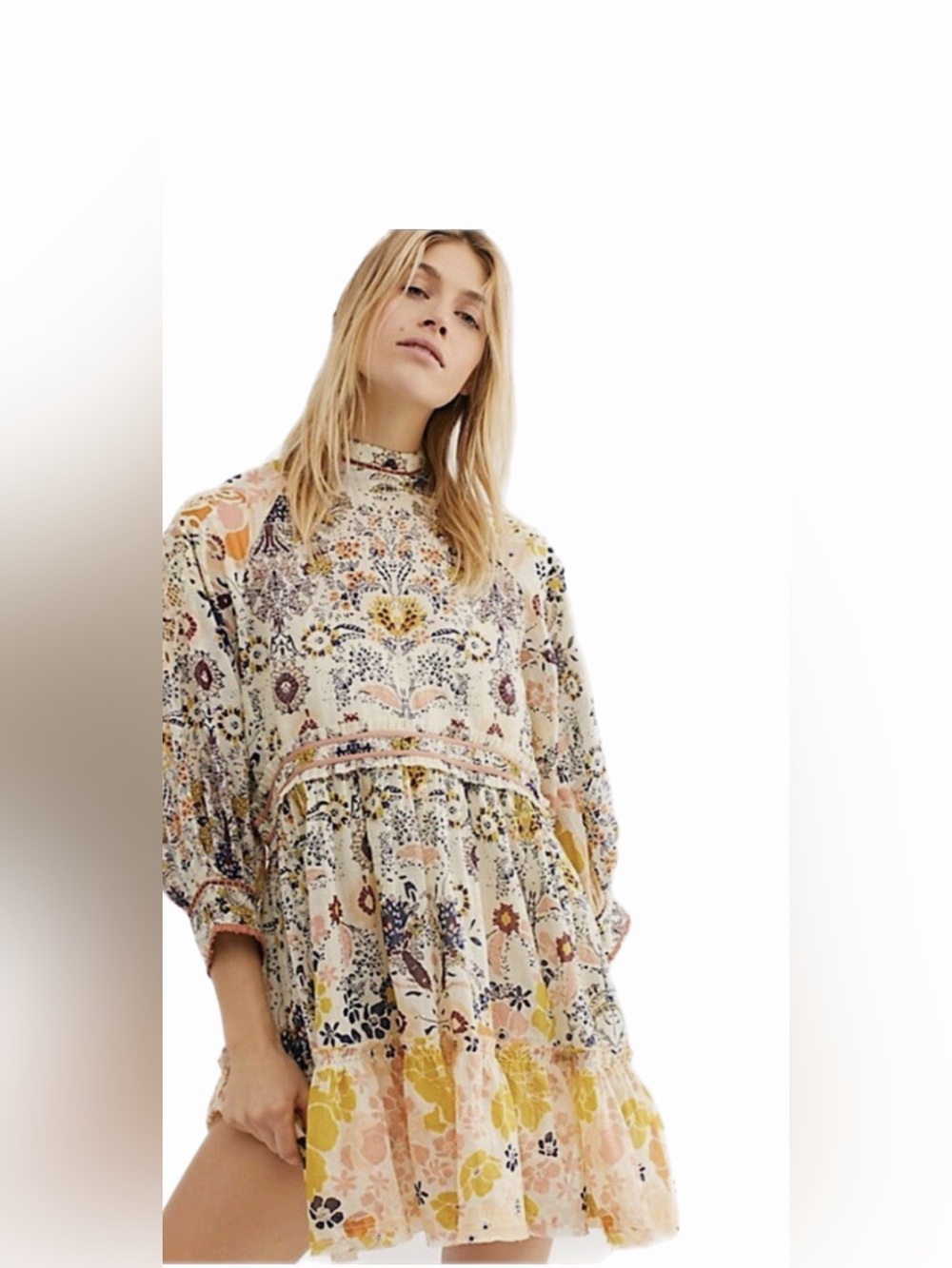 Free People Nouveau Mini Dress - Size Small - Picture 1 of 7